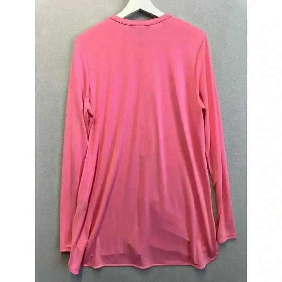 Lauren by Ralph Lauren Long Sleeve Quarter‎ Button-Down Shirt Pink size XL - Picture 2 of 7